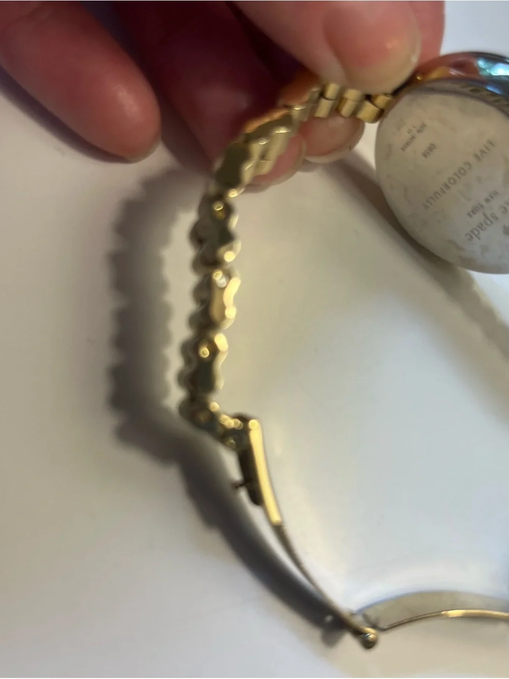 Kate Spade Gold-Tone Round Dial Women's Bracelet Watch